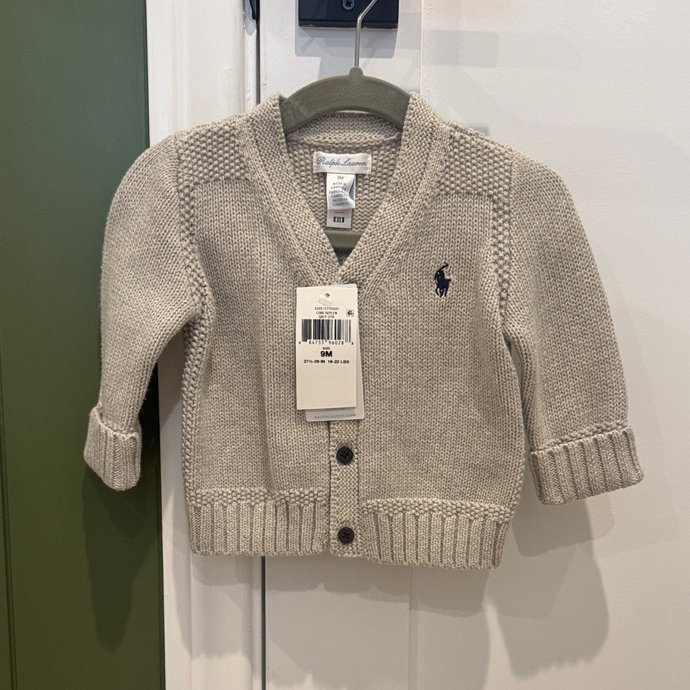 Ralph Lauren Kids Light Tan Cardigan